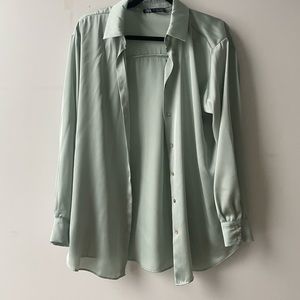 Zara Silky Blouse (Size L)